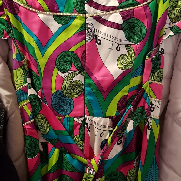 Voom Silk Multi Colored Dress - Picture 10 of 16